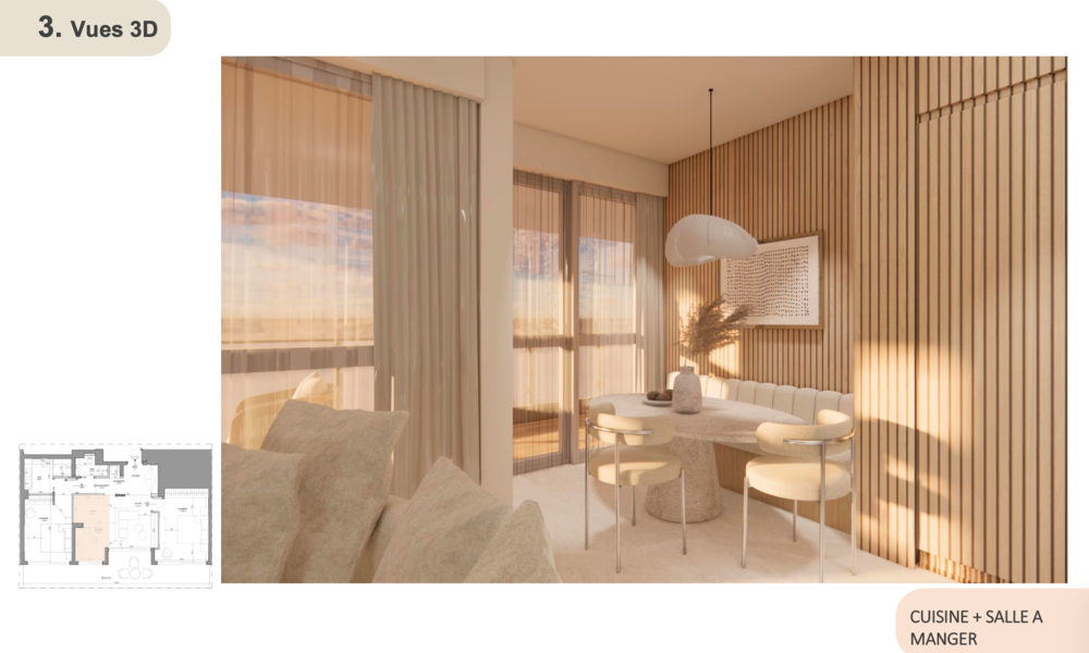 Appartement de 2 chambres en rénovation à Larvotto - 3/11