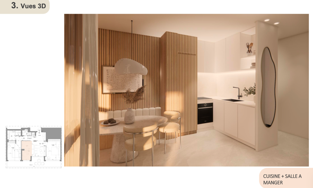 Appartement de 2 chambres en rénovation à Larvotto - 4/11