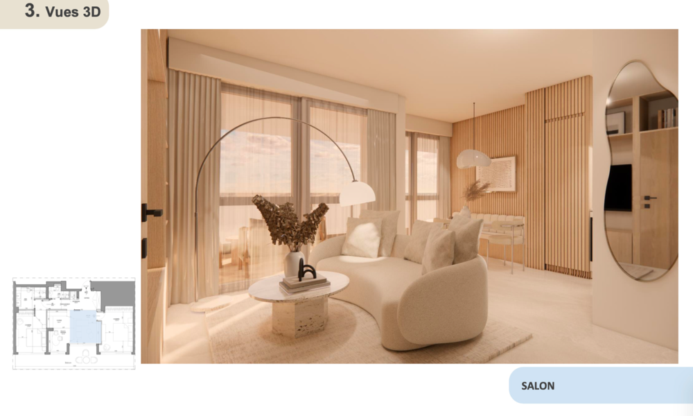 Appartement de 2 chambres en rénovation à Larvotto - 6/11