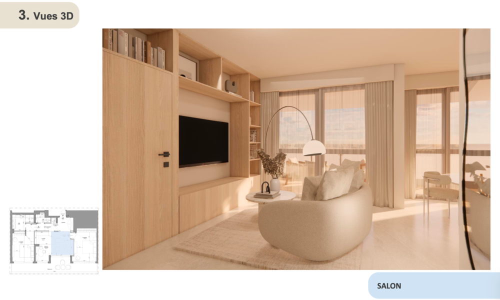 Appartement de 2 chambres en rénovation à Larvotto - 7/11